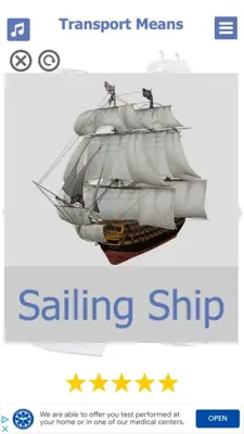List of Means of Transport with Pictures | English android App screenshot 3